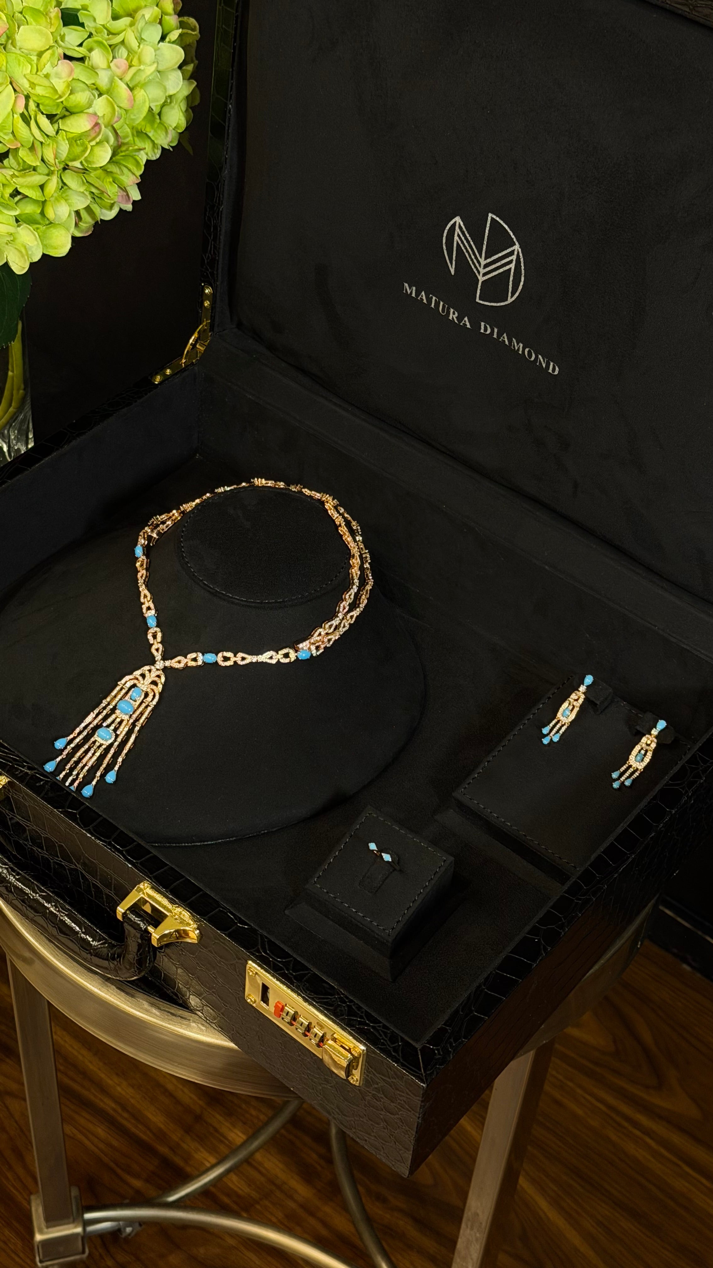 ALAALYA | TURQUOISE & R.GOLDEN