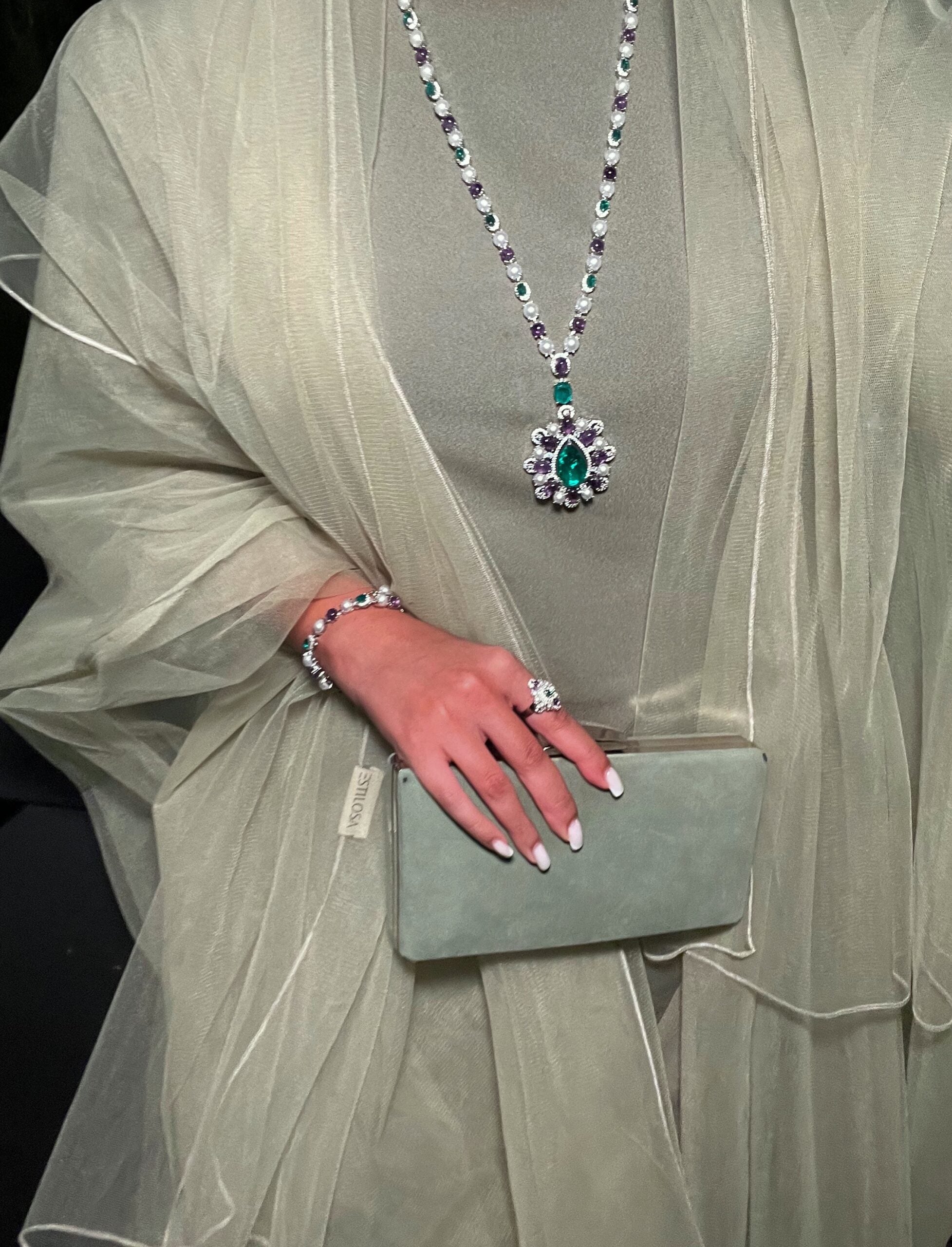 BURJEEL | PEARLS & PURPLE & GREEN