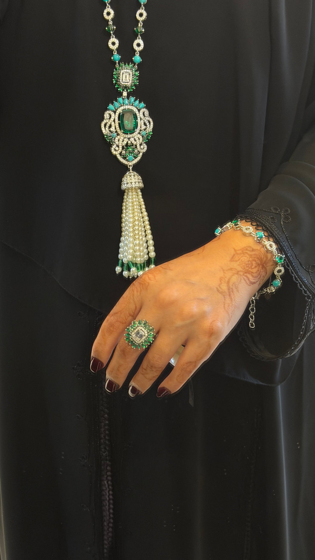 NOJOOD | TURQUOISE GREEN PEARLS