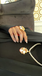 VINTAGE NO.2 | RED & SILVER & PEARLS