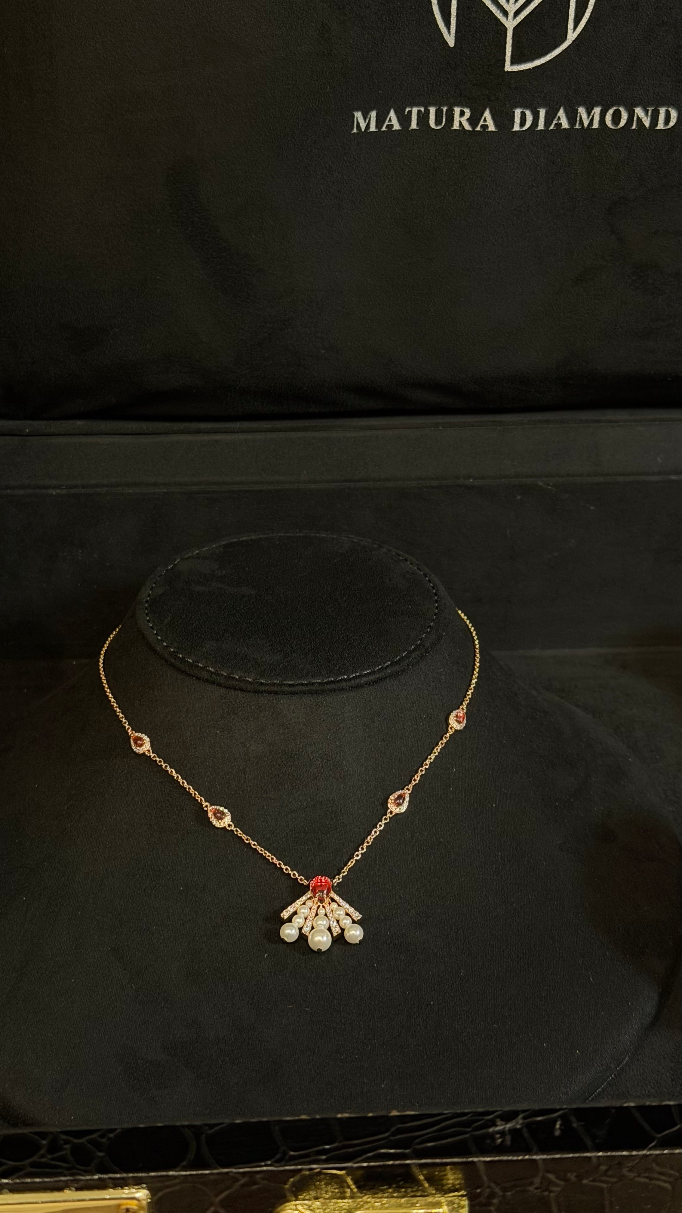 ALYAHAR | RED & PEARLS & R.GOLDEN