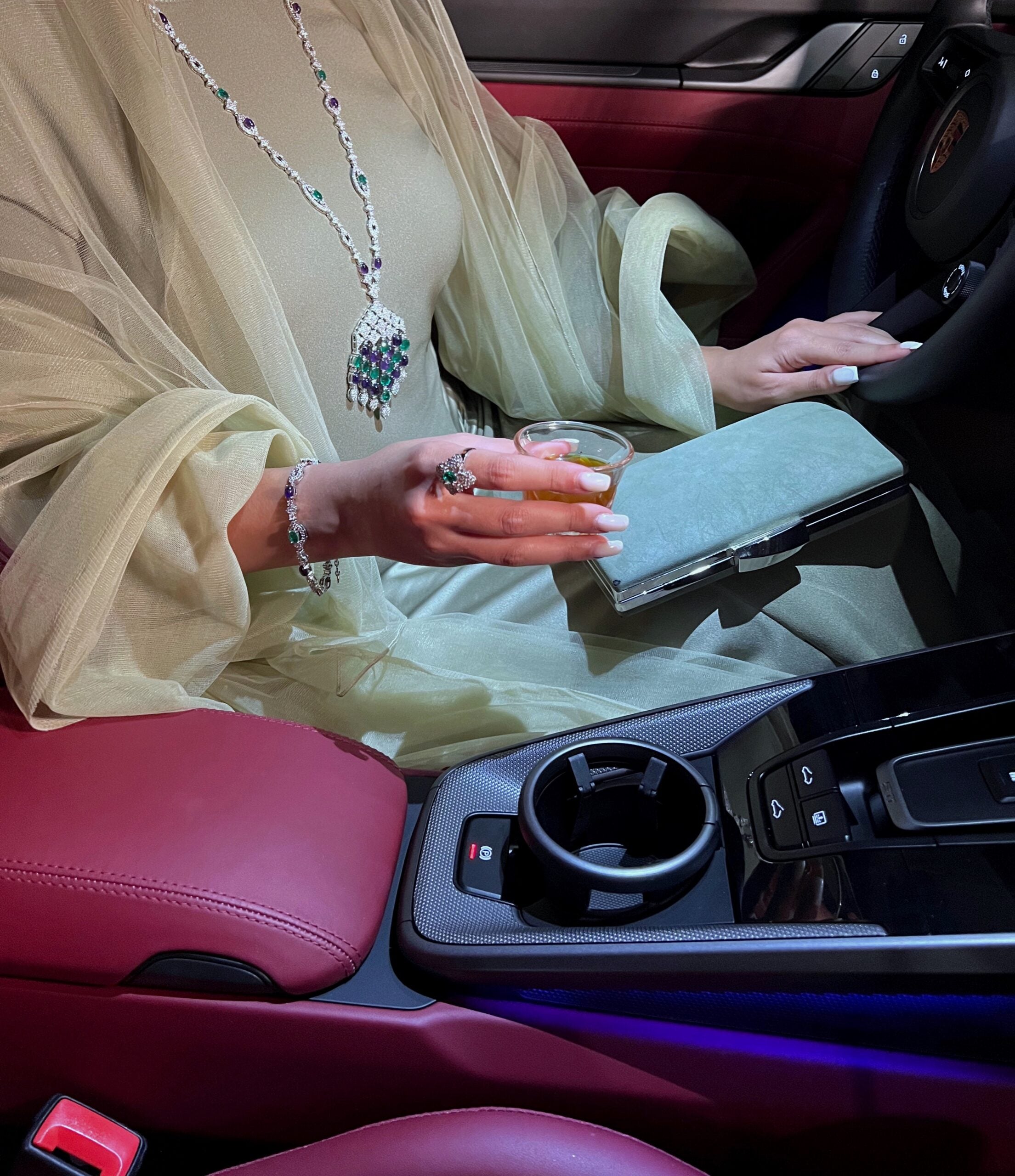 LATIFA | PURPLE & GREEN