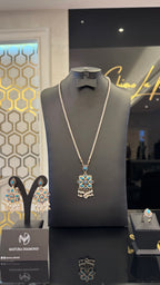 NO.070 | BLUE & TUR & FLOWERS