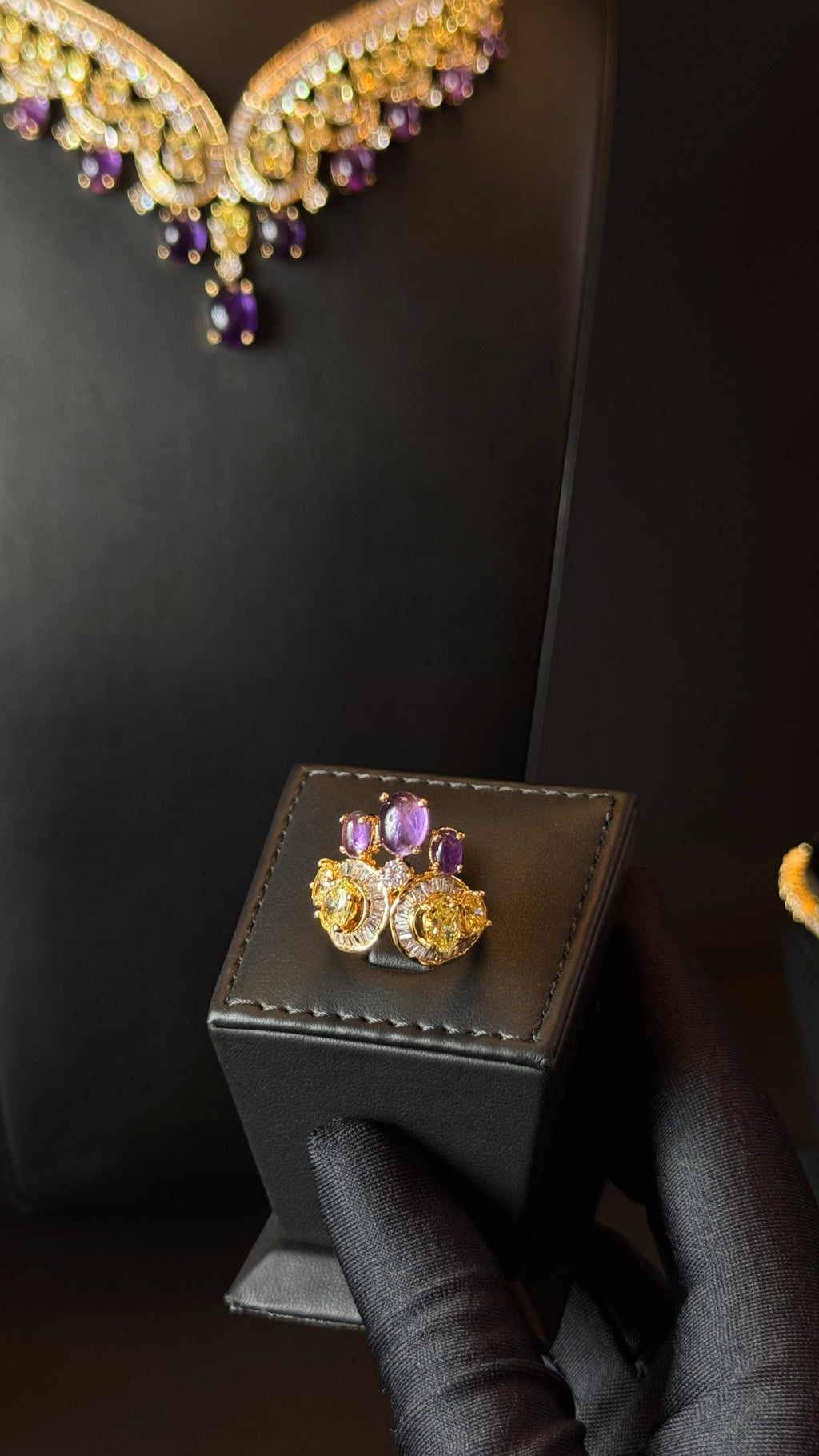 ALDHAFRA | PURPLE & YELLOW