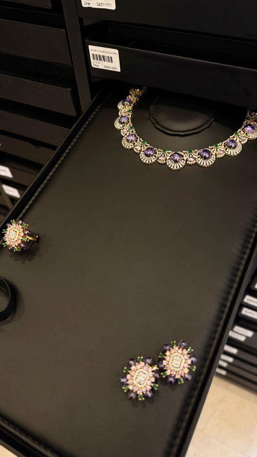 008 | PURPLE & SILVER & RING