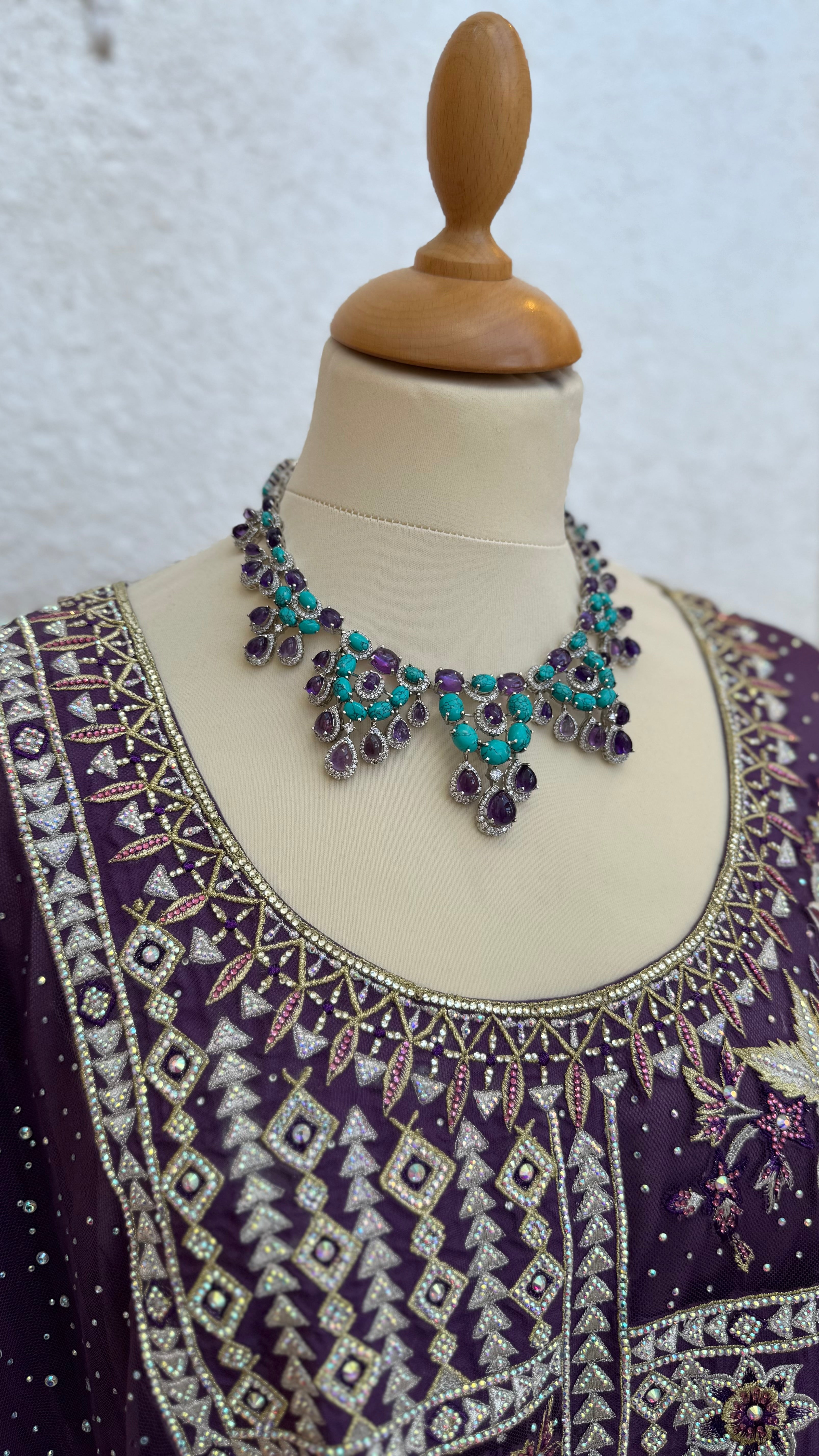 JAWHARA | PURPLE & TURQUOISE
