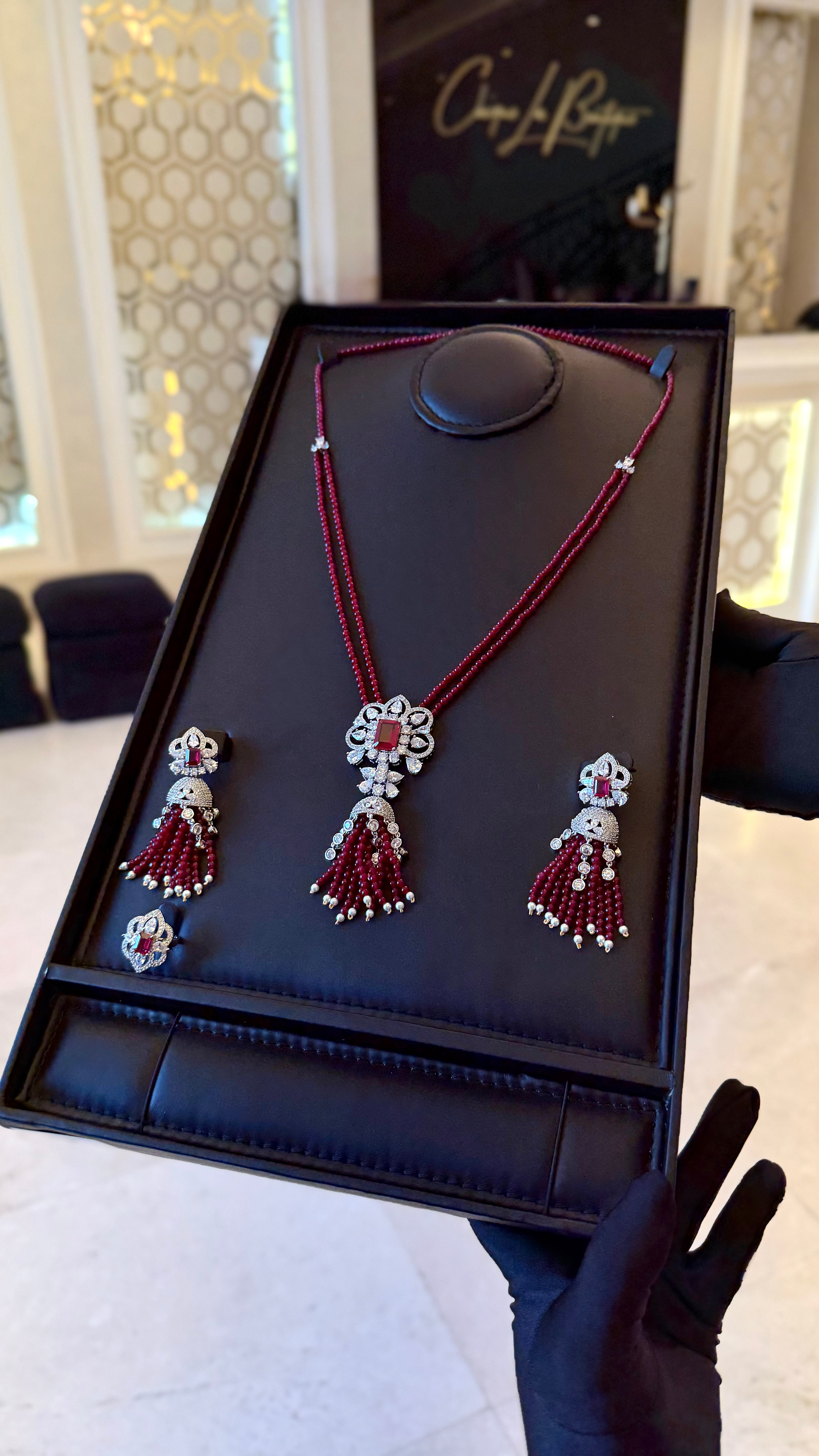 ALQASMYA | RED & PEARLS