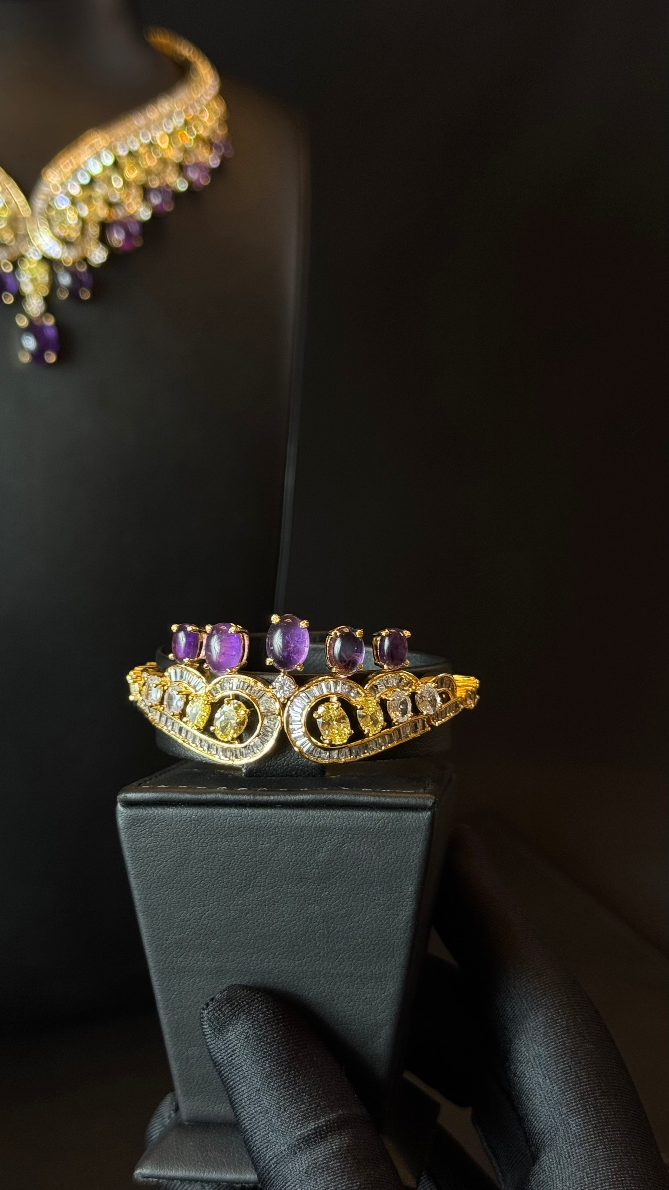 ALDHAFRA | PURPLE & YELLOW