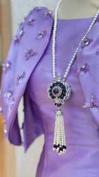ALSHAINDAGA | PEARLS & PURPLE & BLUE