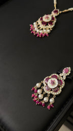 NO.050 | RED & FLOWERS & PEARLS