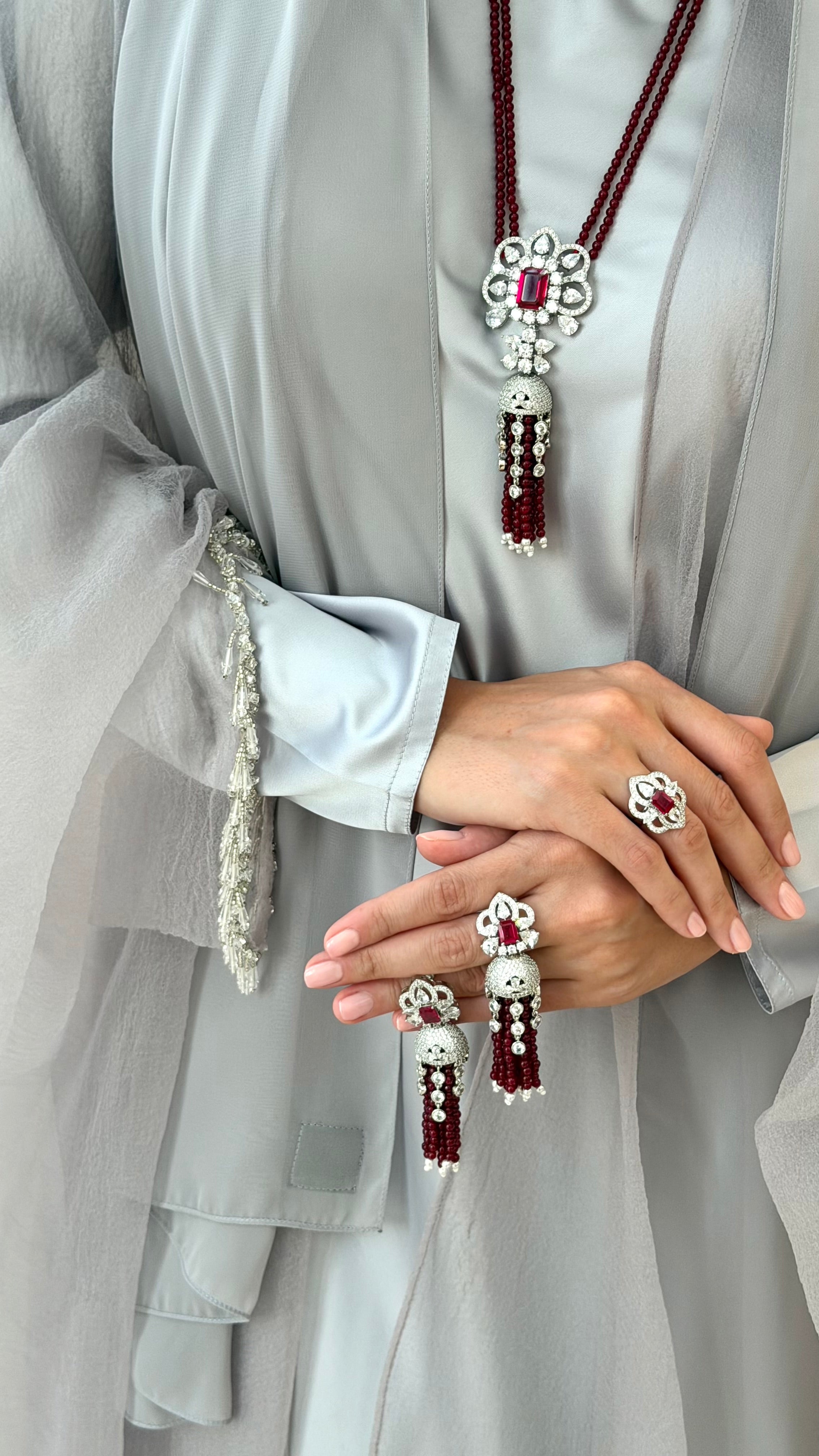 ALQASMYA | RED & PEARLS
