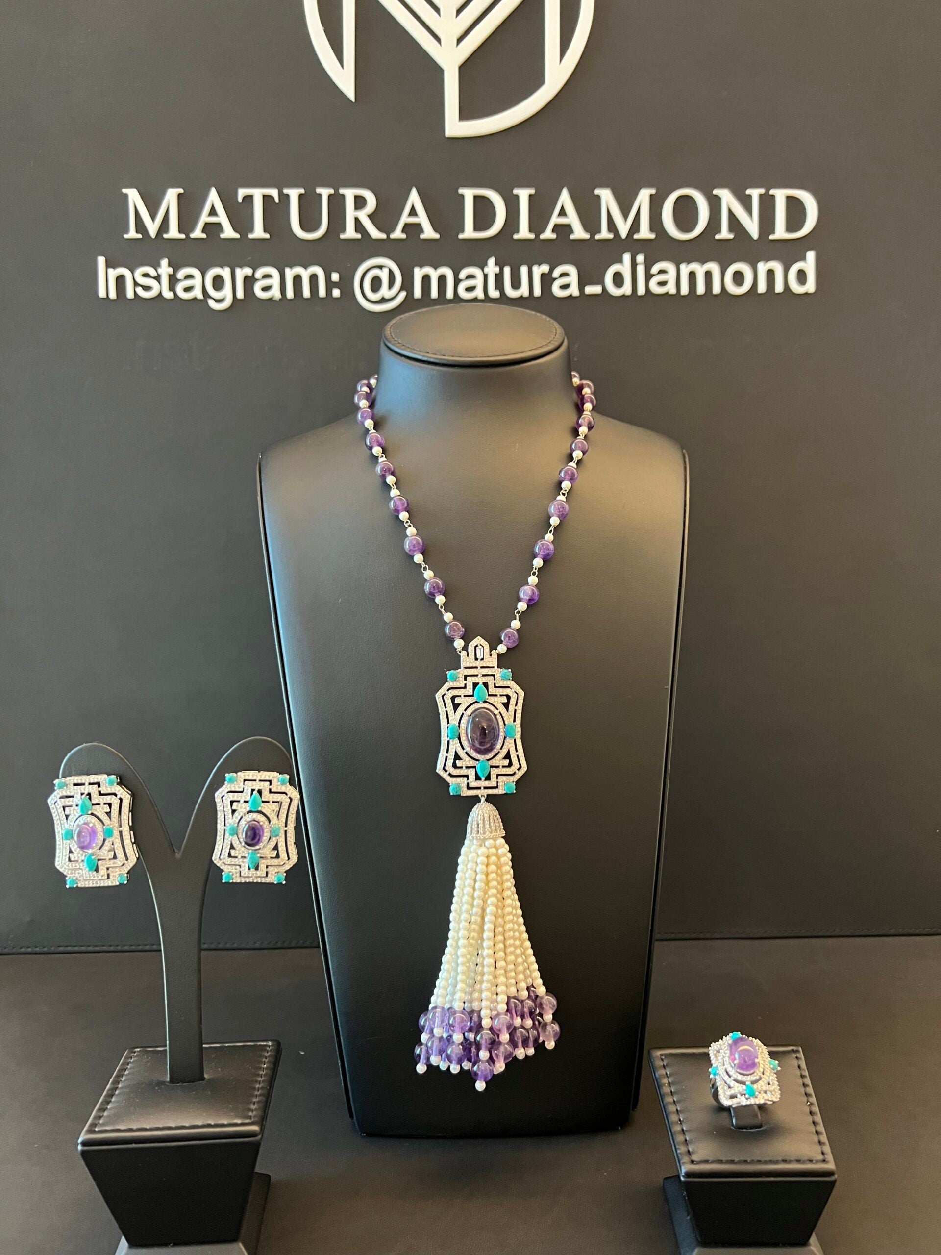 ALTOWAYYA | PEARLS & PURPLE & TURQUOISE