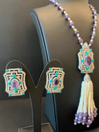 ALTOWAYYA | PEARLS & PURPLE & TURQUOISE