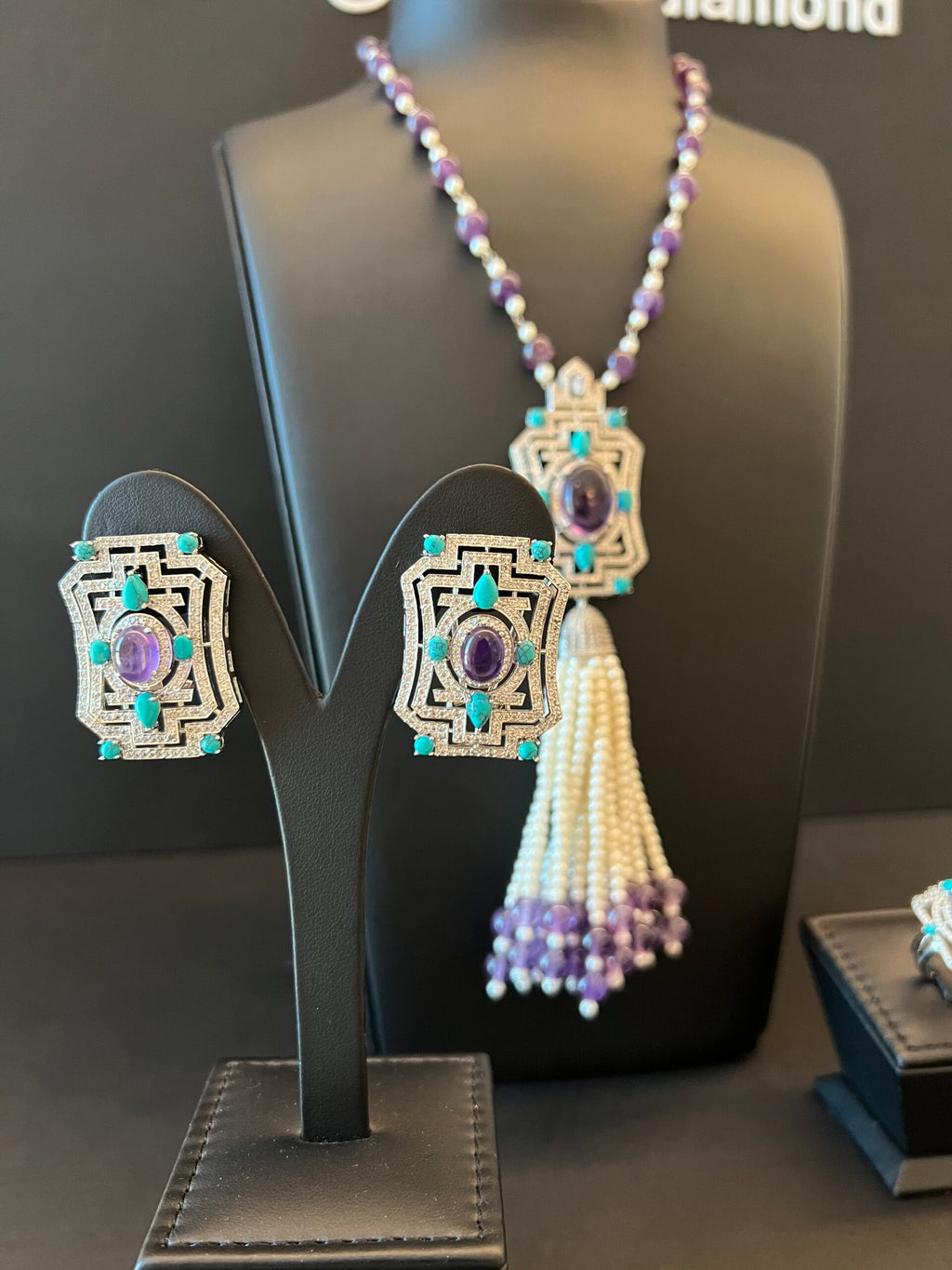 ALTOWAYYA | PEARLS & PURPLE & TURQUOISE