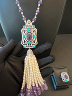 ALTOWAYYA | PEARLS & PURPLE & TURQUOISE