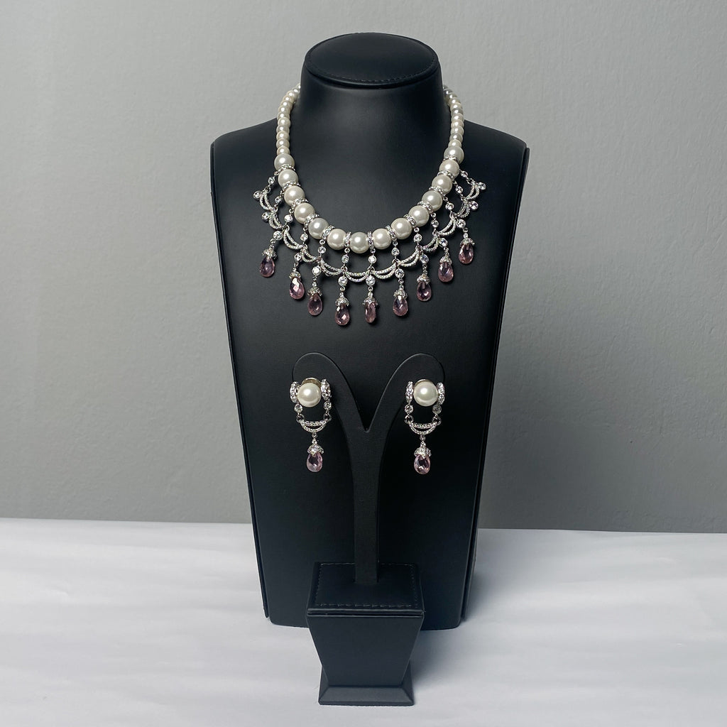 TAYBA | PEARLS & SILVER & PINK