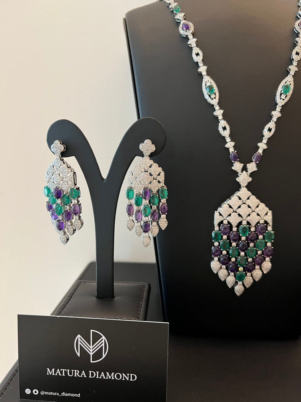 LATIFA | PURPLE & GREEN