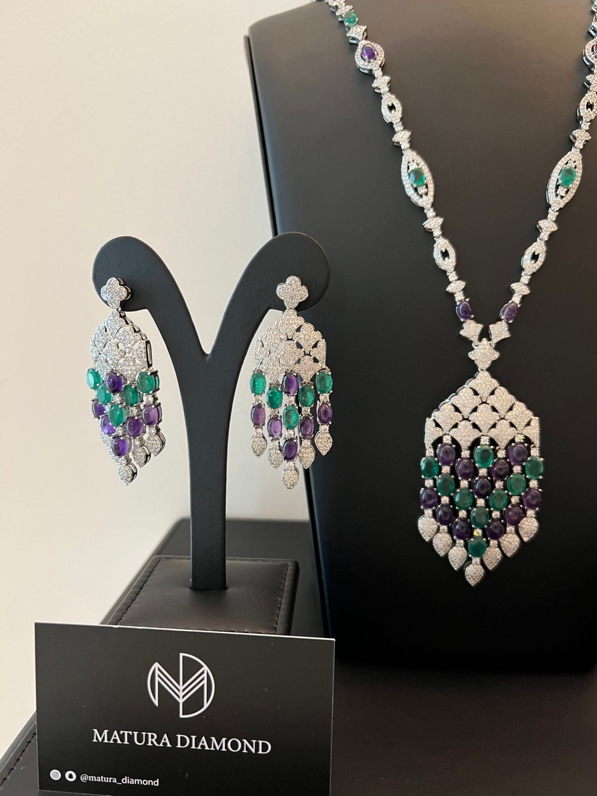 LATIFA | PURPLE & GREEN