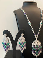 LATIFA | PURPLE & GREEN