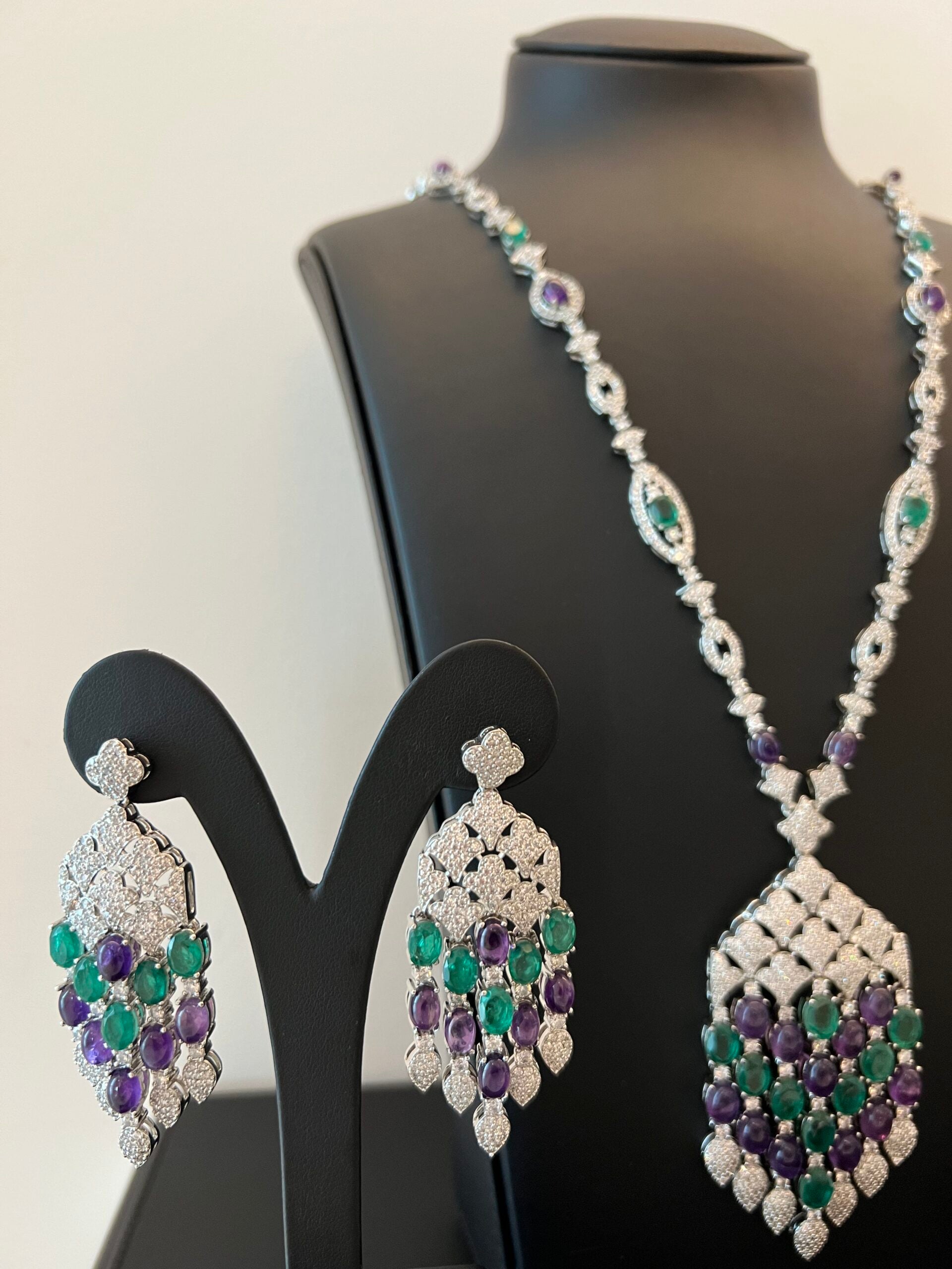 LATIFA | PURPLE & GREEN