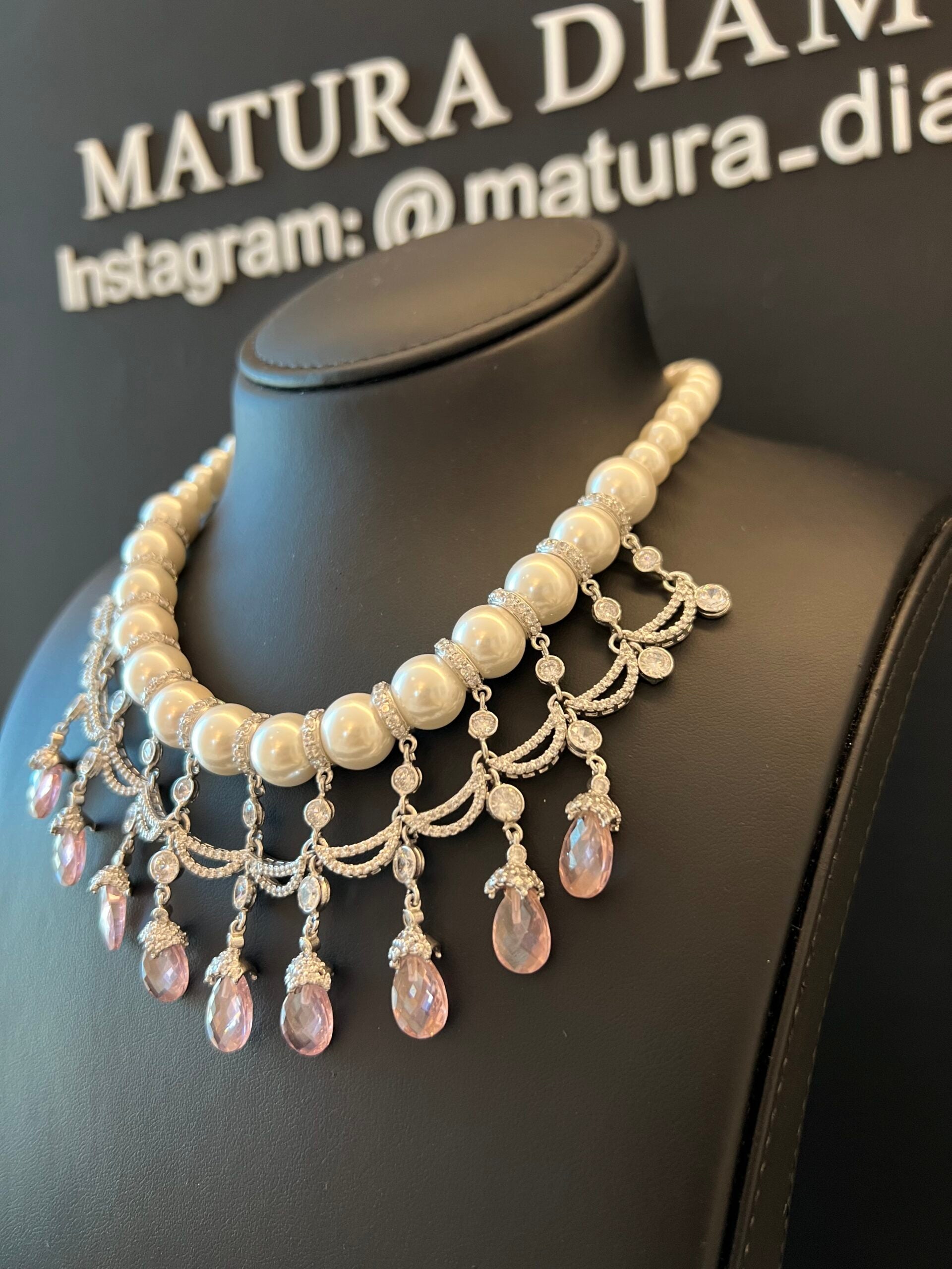 TAYBA | PEARLS & SILVER & PINK