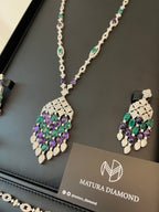 LATIFA | PURPLE & GREEN