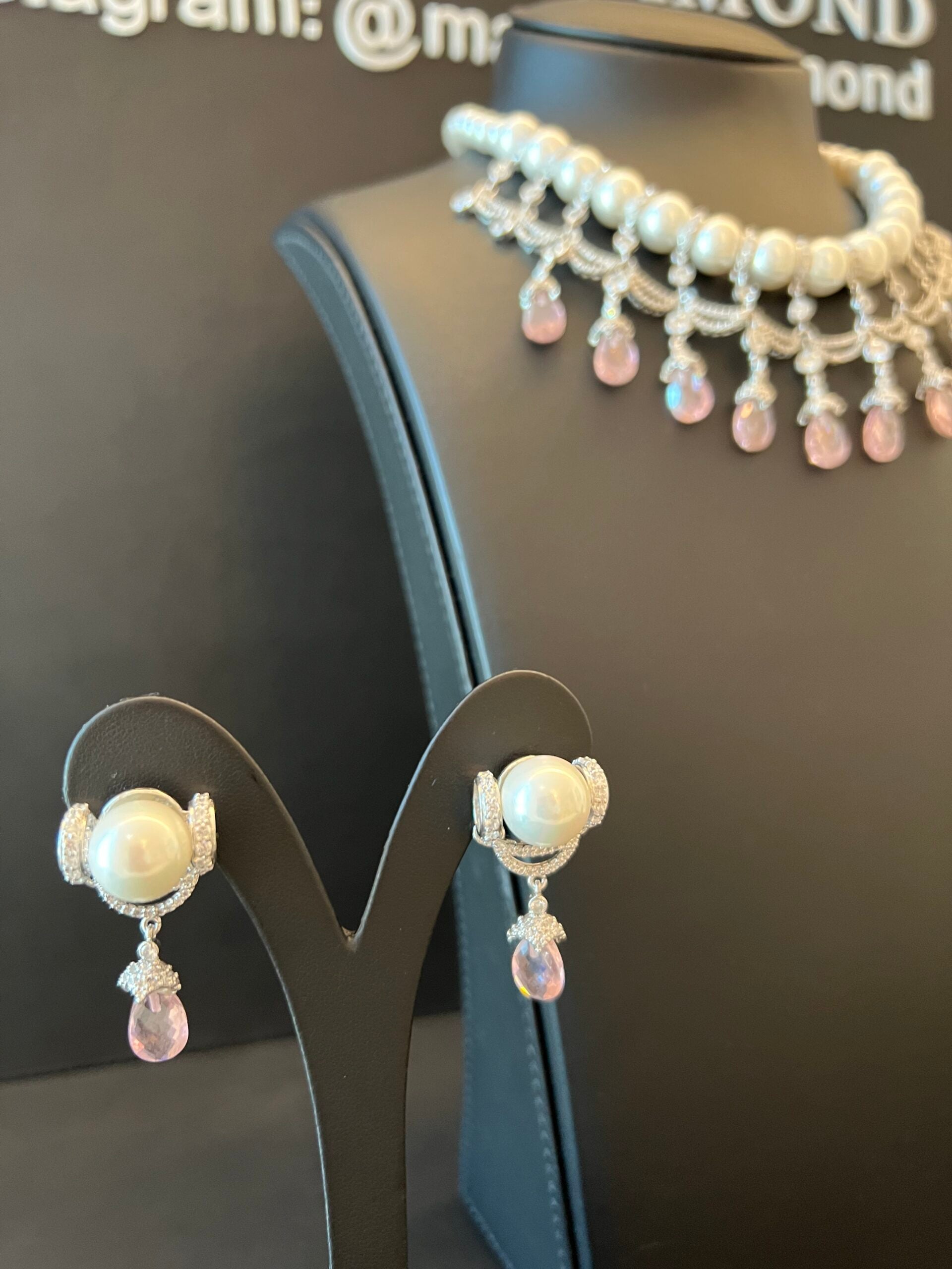 TAYBA | PEARLS & SILVER & PINK