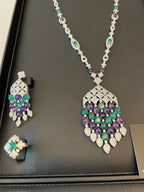 LATIFA | PURPLE & GREEN