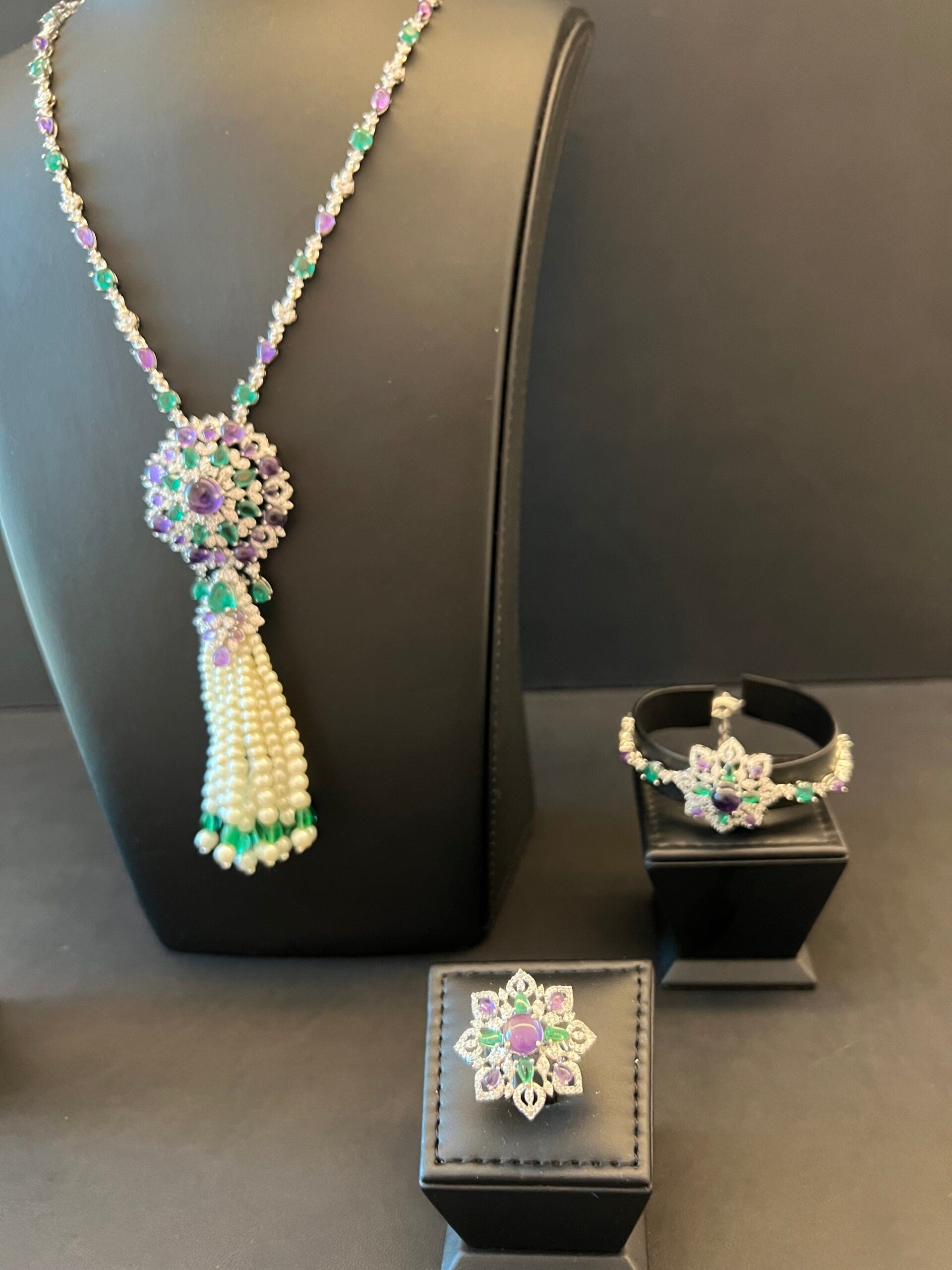 SABAH | PEARLS & PURPLE & GREEN