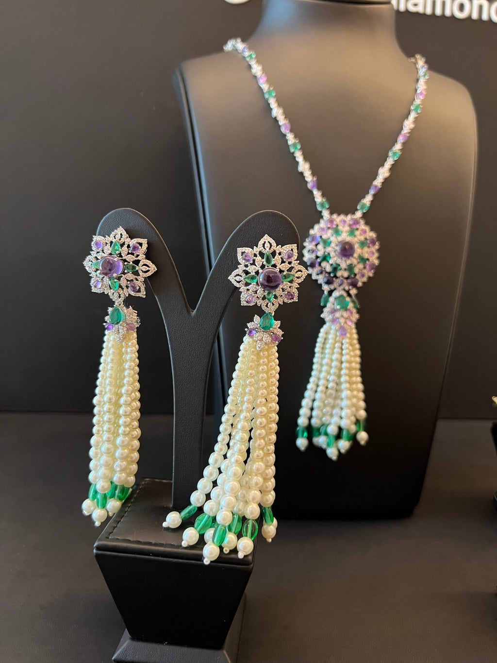 SABAH | PEARLS & PURPLE & GREEN