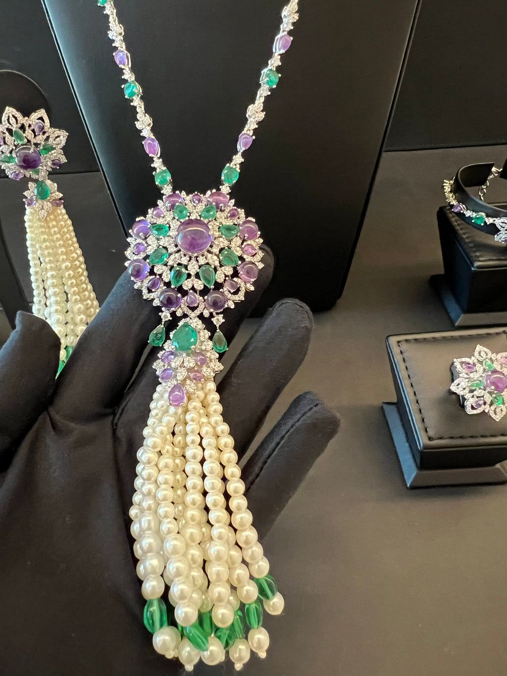 SABAH | PEARLS & PURPLE & GREEN