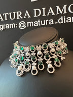 CHOKER SHAHENAH | PEARLS & GREEN