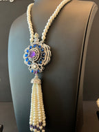 ALSHAINDAGA | PEARLS & PURPLE & BLUE