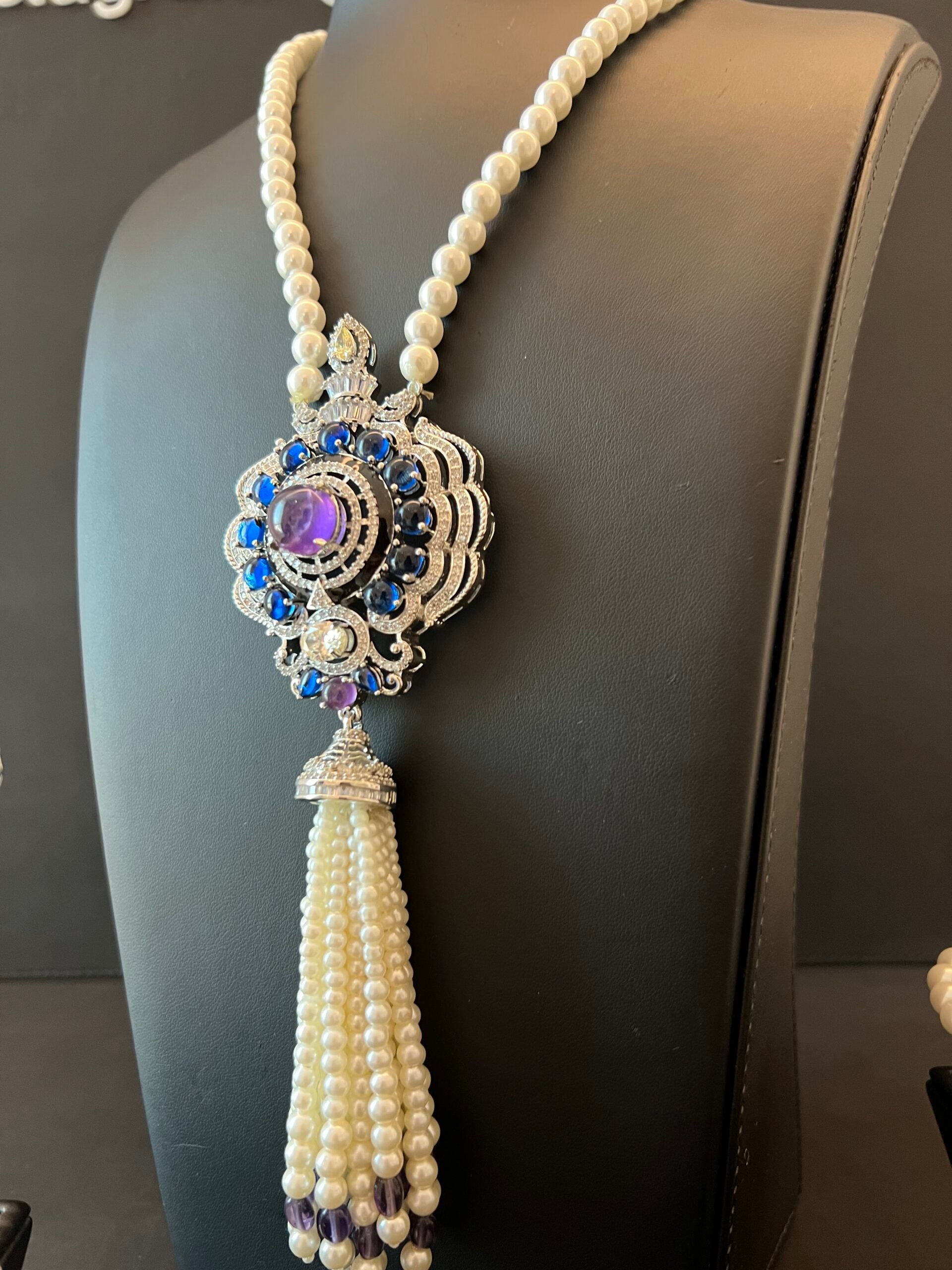 ALSHAINDAGA | PEARLS & PURPLE & BLUE