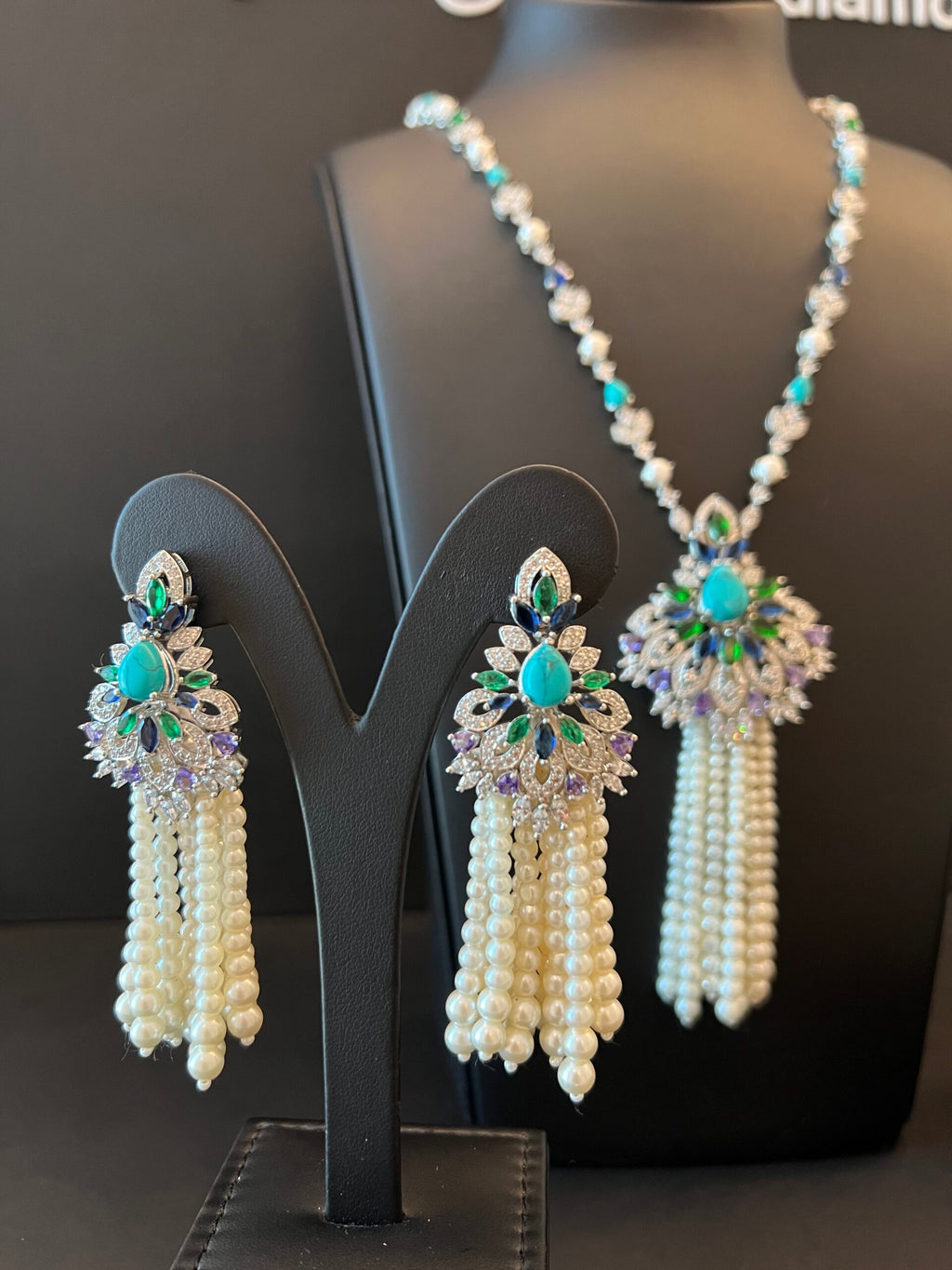 ALHOSN | PEARLS & TURQUOISE & PURPLE