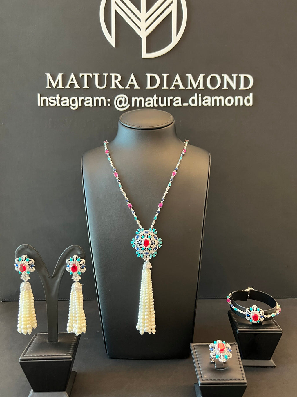 NADYA 2 | PEARLS & TURQUOISE & RED