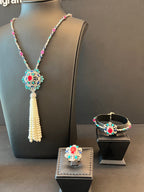 NADYA 2 | PEARLS & TURQUOISE & RED