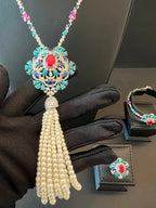 NADYA 2 | PEARLS & TURQUOISE & RED