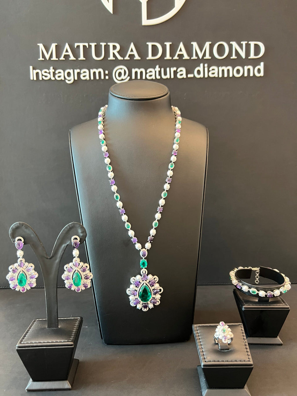 BURJEEL | PEARLS & PURPLE & GREEN