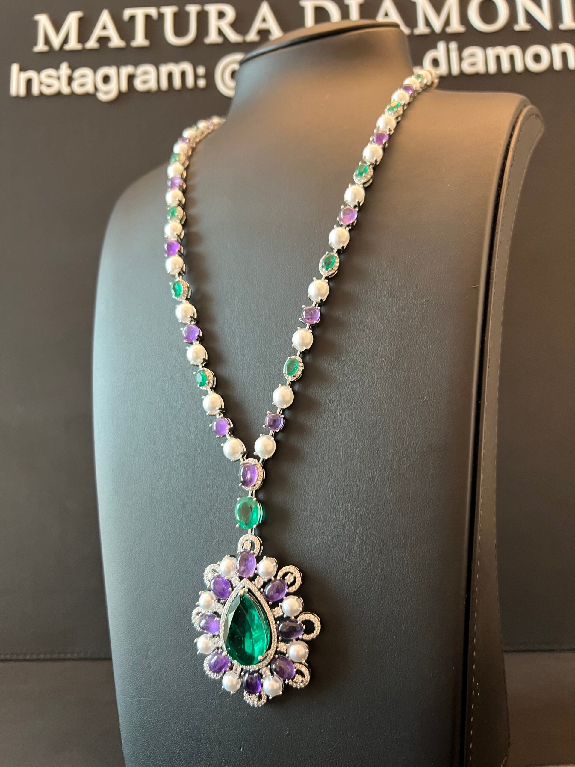 BURJEEL | PEARLS & PURPLE & GREEN