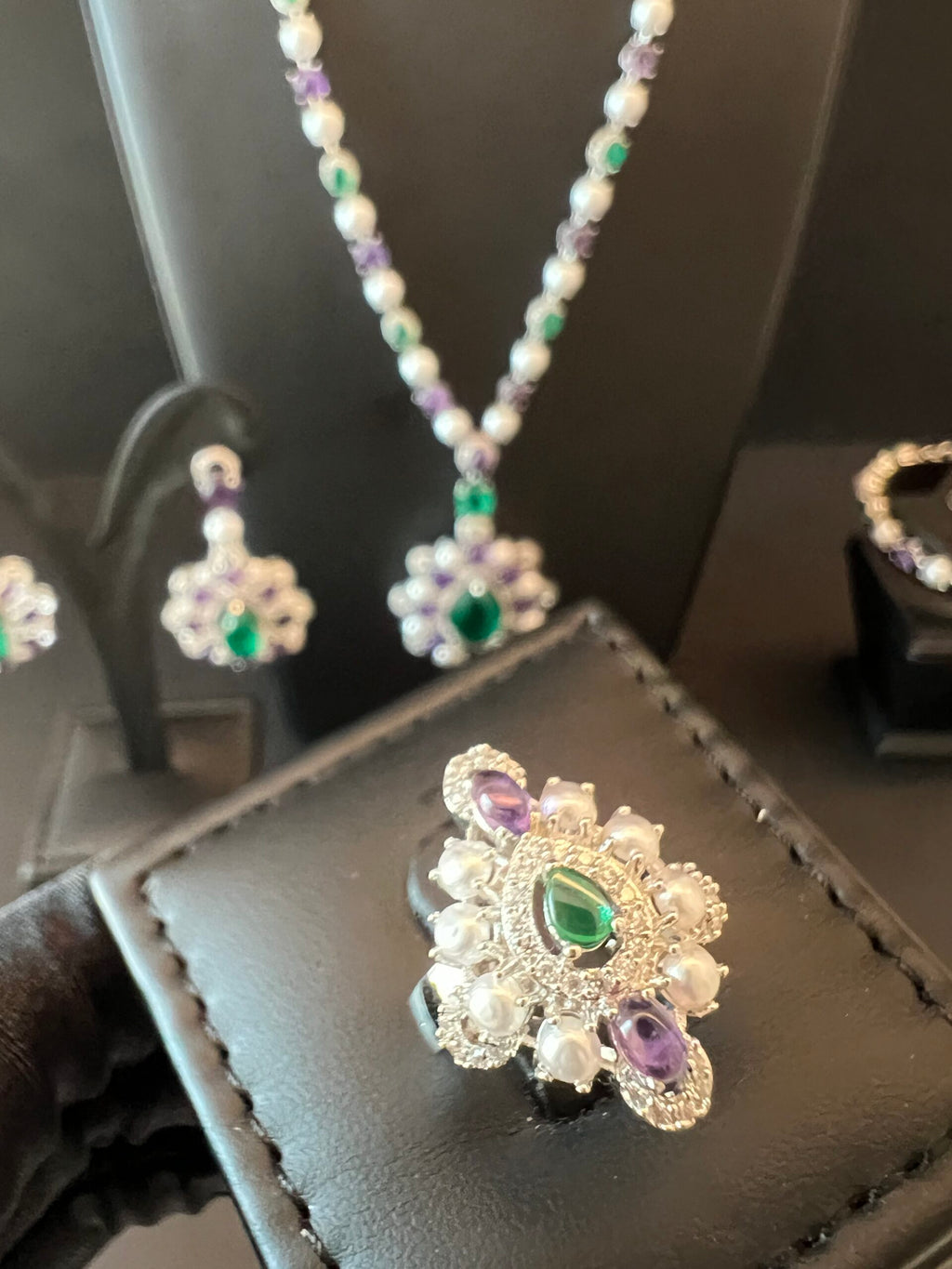 BURJEEL | PEARLS & PURPLE & GREEN