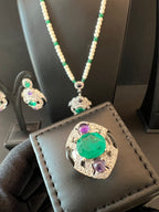 ALZAHIA | PEARLS & PURPLE & GREEN